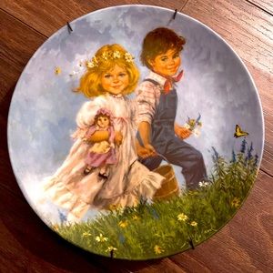 1986 Reco Jack And Jill Collectors Plate From The Mother Goose Series